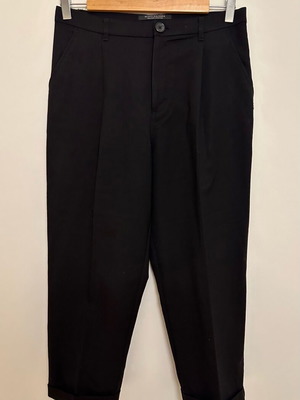 Μαύρο cropped παντελόνι Scotch & Soda από μάλλινο ύφασμα σαν καινούργιο