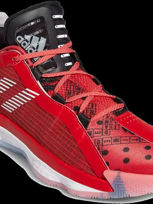 Adidas Dame 6 Colorways μεταχειρισμένα, νούμερο 42, μαύρο και κόκκινο