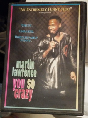 Martin Lawrence You So Crazy DVD like new, comedy in English without subtitles