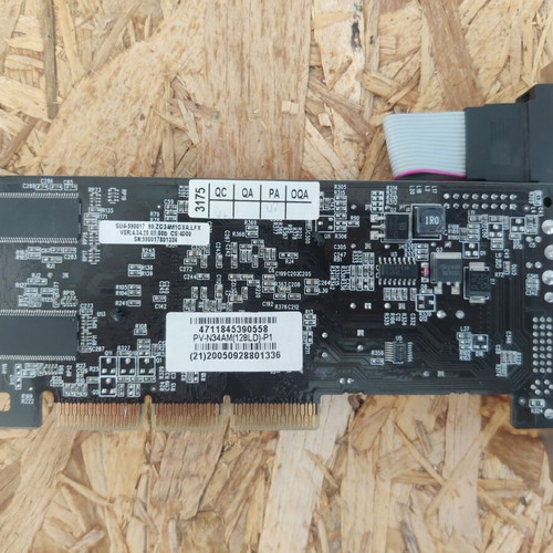 Nvidia GeForce FX5200 graphics card used, 128MB AGP Pixelview