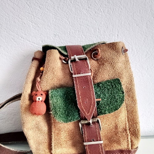 Vintage small backpack bag