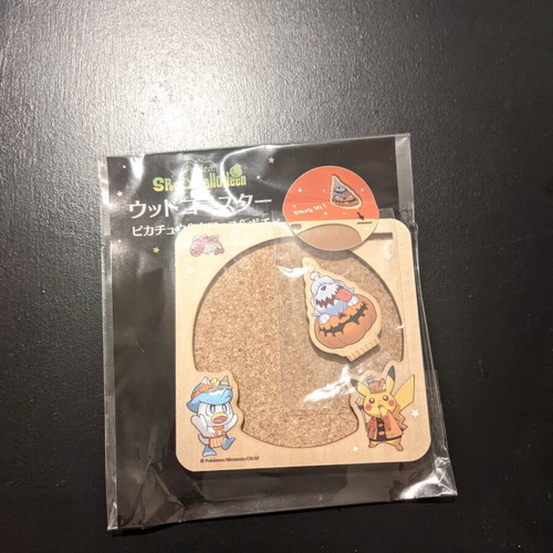 Pokemon Japan Paldea Spooky Halloween wooden coaster new, collectible