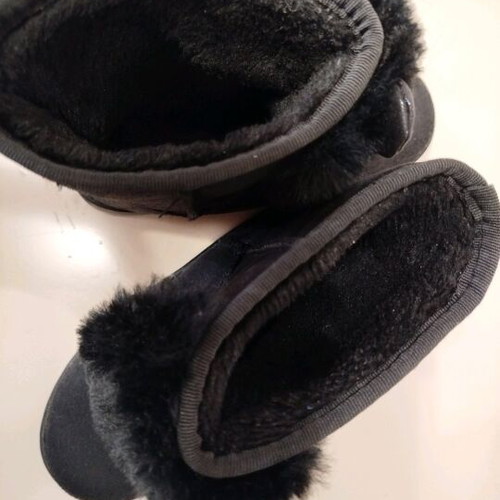 Girls' children's boot like new, black, size 34