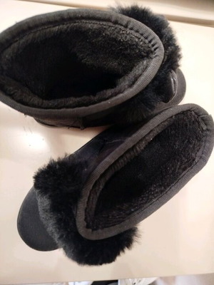 Girls' children's boot like new, black, size 34
