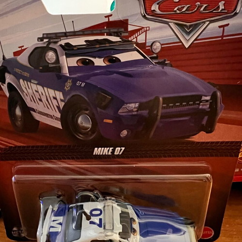 Disney Pixar Cars Mike 07 Sheriff Mattel die-cast 1:55 new
