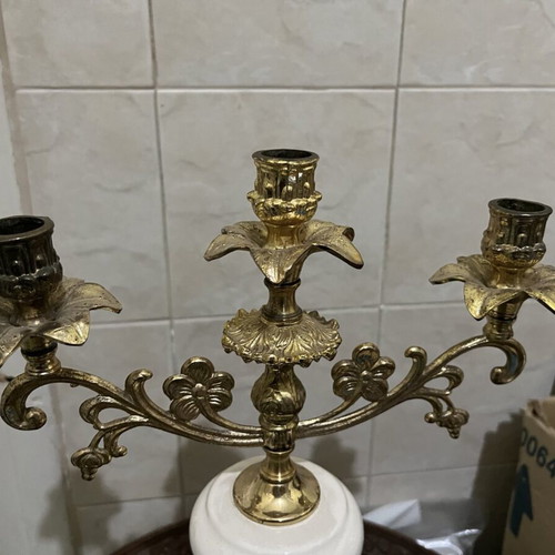 Vintage candlestick 3 arms used