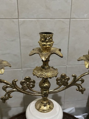 Vintage candlestick 3 arms used