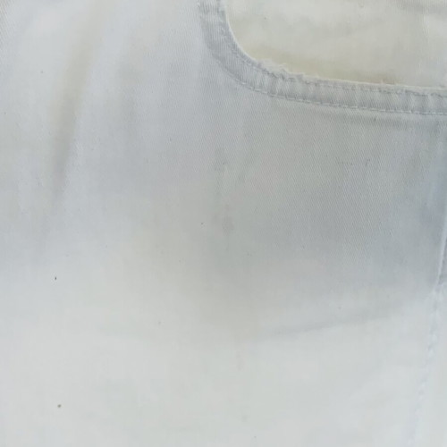 Frankie Morello white baggy loose cropped pants used, size S
