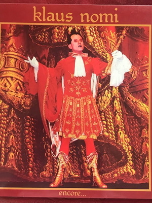 Klaus Nomi Encore δίσκος βινυλίου