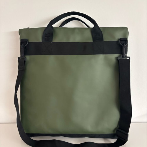 Tote bag Rains new, green, waterproof with adjustable strap
