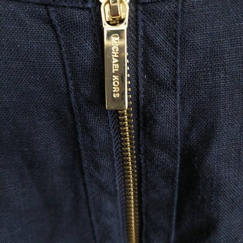 Michael Kors dress 100% linen dark blue size small like new