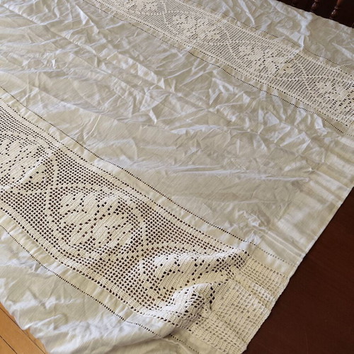 Handmade curtain 200x210 like new, beige