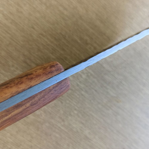 Kitchen Knife with Asian Design New, wooden handle
