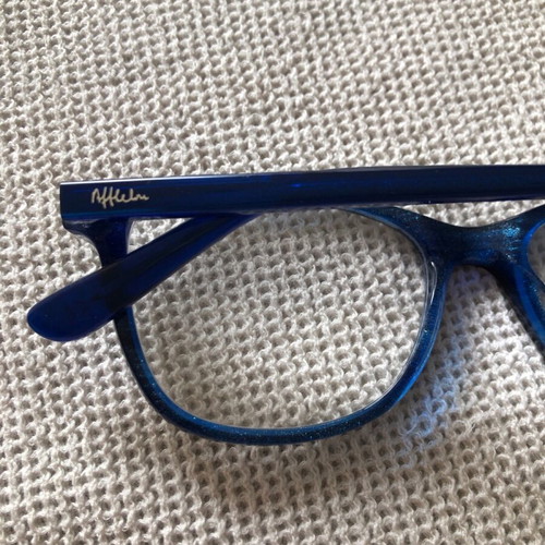 Afflelou blue prescription glasses like new with 1.25 myopia lenses