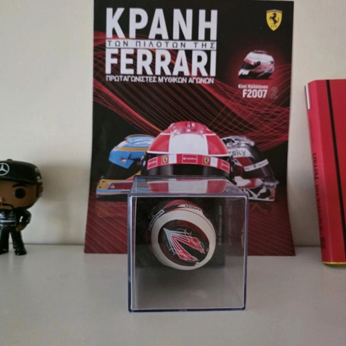 Kimi Räikkönen Ferrari helmet collection issue no2, like new