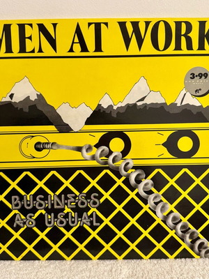 Men At Work Business As Usual LP vinyl record like new