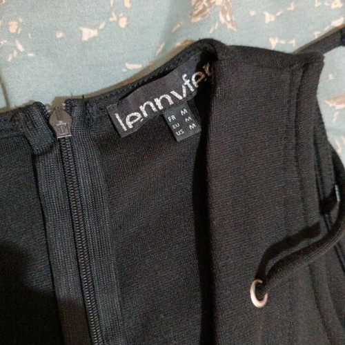 Jennyfer one-piece jumpsuit like new, size M, black and beige