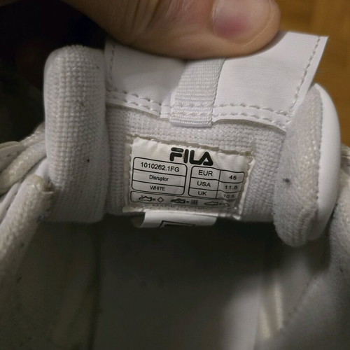 Fila Disruptor size 45 like new, white casual shoes