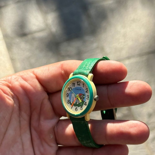 Vintage Condor children's watch green