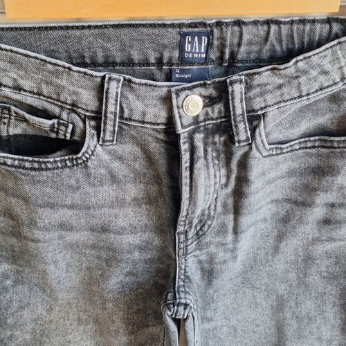 Gap Kids Grey Charcoal Straight Jeans for Girls 12 Years 150cm