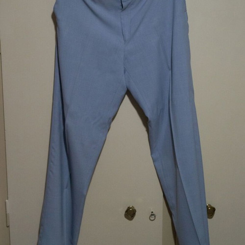 Suit gray and light blue like new, pants size 46 jacket 52