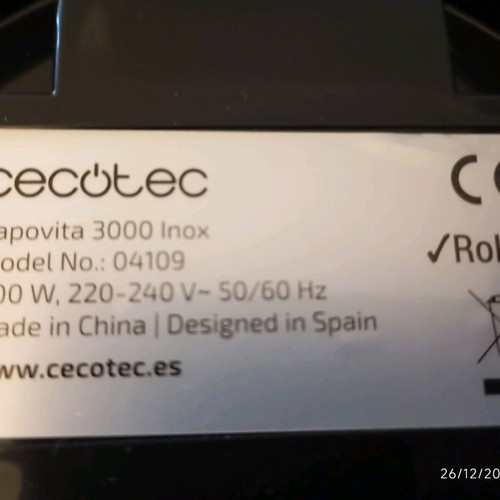 Cecotec 2-Level Steamer 800 W like new