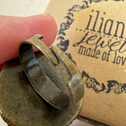 Christmas ring like new, vintage bronze with kourabiedes and melomakarona