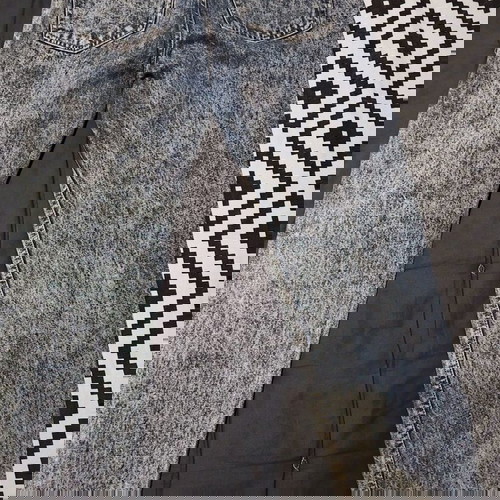 Bershka mom fit high-waist jean like new, blue