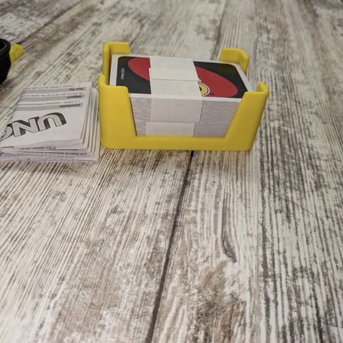 UNO card storage box 3D printed new, compact with secure closure
