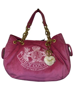 Juicy Couture Розова велурена чанта за рамо Нова