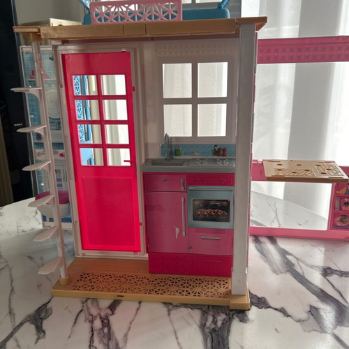 Barbie house used without chair