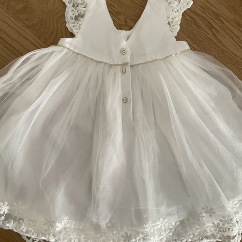 Orchestra baby dress 9 months princess white with bloomers like new