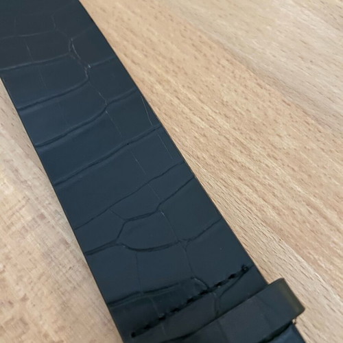 Zara croco belt new, faux leather, black, size 95 cm