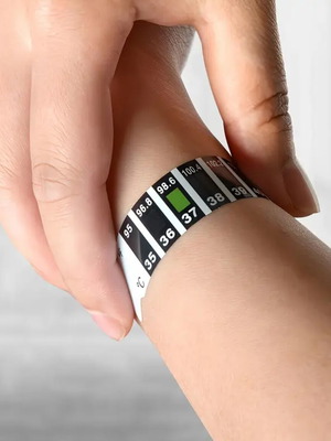 Термометър лента нов, комплект от 2 броя за бързо измерване на температура