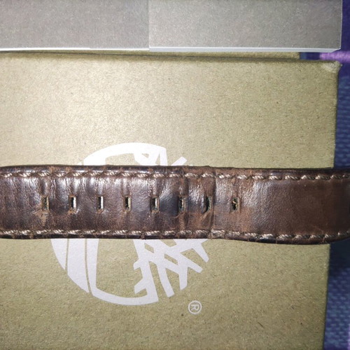 Timberland TBL15940JS men's watch used with brown leather strap