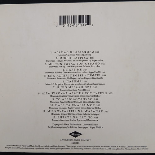 Haris Alexiou Psithyroi CD