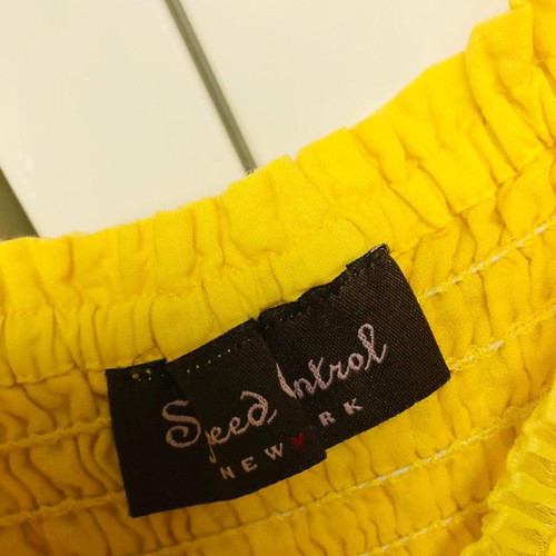 Speed Control dress new, size M, yellow cotton
