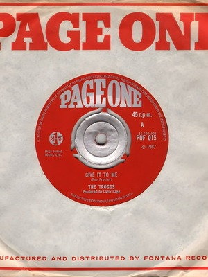 The Troggs Give It To Me / You're Lying 1967 Rock Like New