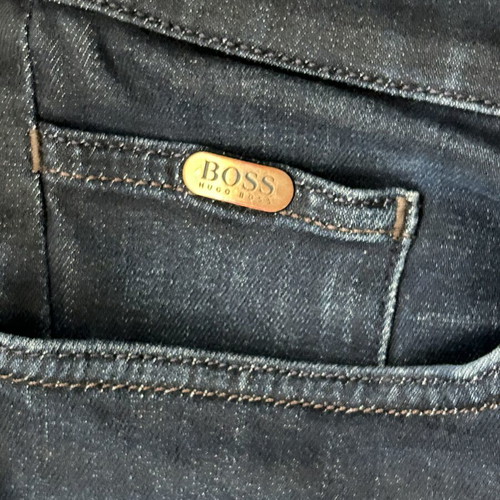 Boss Green by Hugo Boss Indigo Faded Effect Stretch Denim Slim Fit Jeans used, size 36