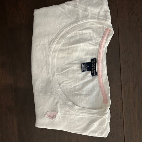 U.S. Polo Assn. women's blouse S like new, white, cotton