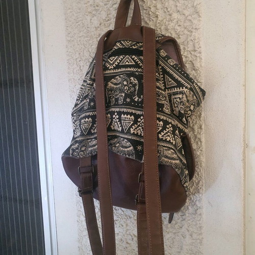 Backpack ethnic brown like new