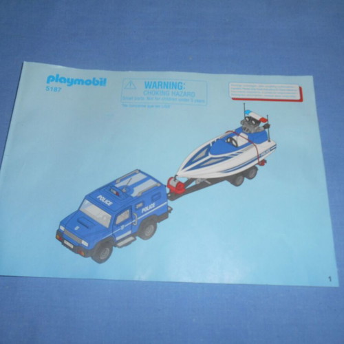 Playmobil 5187 instruction booklet used