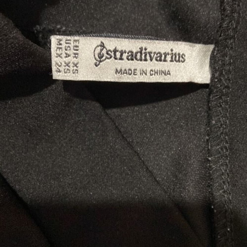 Stradivarius black flare pants XS