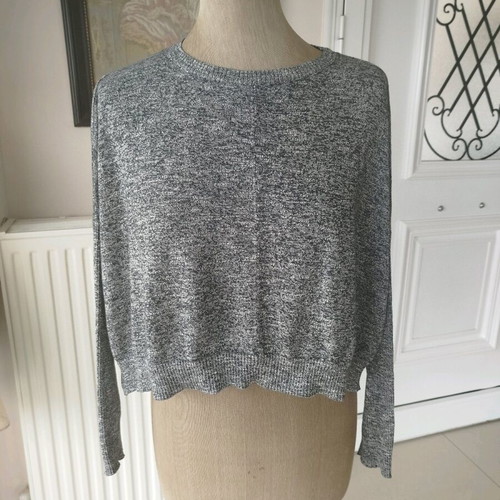 Bershka knitted sweater grey like new, size M