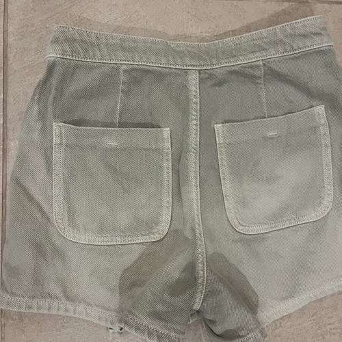 Zara green khaki shorts skirt like new, size XS