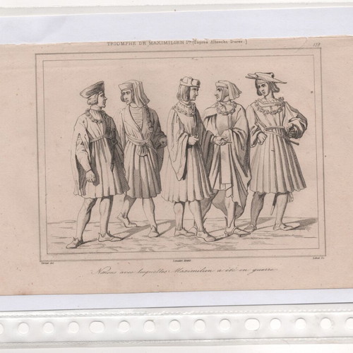 Engravings pack of 12 from 1810 book, Germanic theme, like new