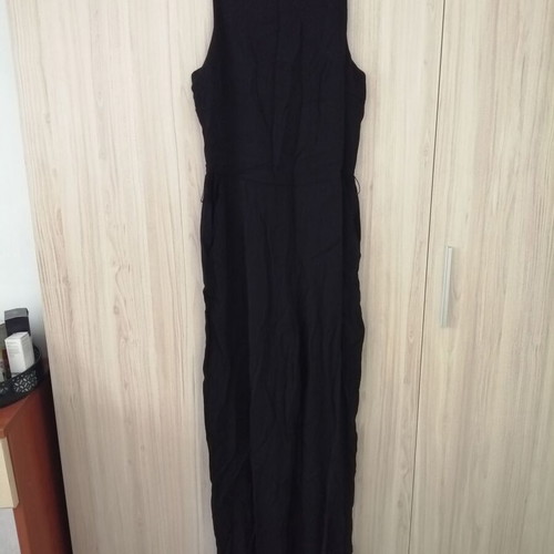 Mango black women's jumpsuit with belt, size S