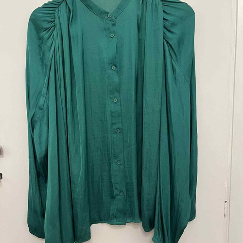 Mango top new, size S, green