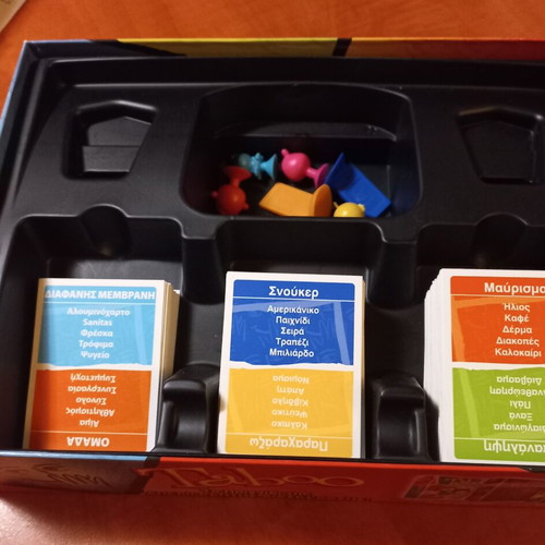 Taboo board game like new, missing some cards and buzzer