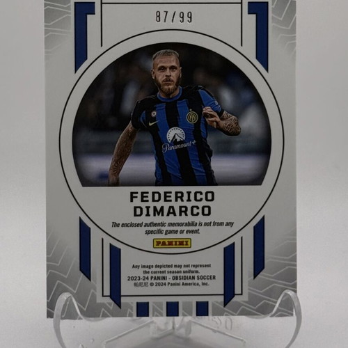 Federico Dimarco Inter Milan Patch Card /99 Cutting Edge 2023-24